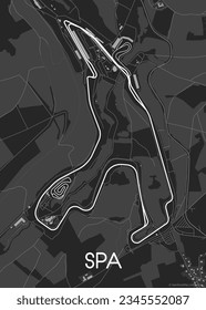 Circuit of Spa Francorchamps map