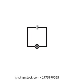 Circuit symbol, circuit icon in electronic circuits