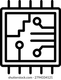 Circuit Symphony Vector Design Icon Style