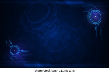 circuit tech digital frame template design background eps 10 vector