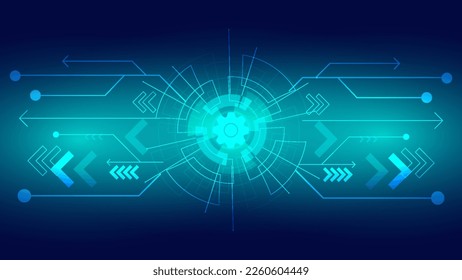 Fondo de la tecnología de circuito. con Resumen de Tecnología Futurista y Diseño Electrónico Informático.
