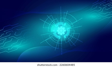 Circuit Technology Background. with Abstract Futuristic Technology, and Computer Electronic Design.
