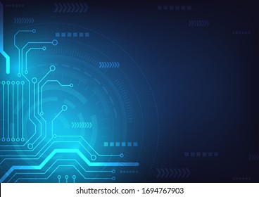 Circuit technology background with hi-tech digital data connection system and computer electronic desing