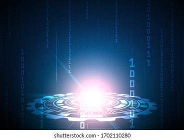 Circuit technology background with hi-tech digital data connection system and computer electronic desing