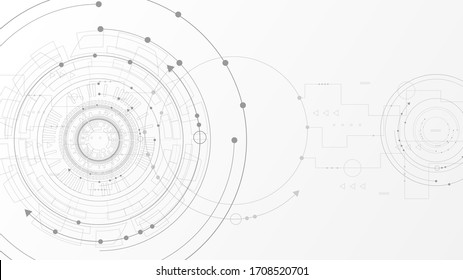 Circuit technology background with hi-tech digital data connection system and computer electronic desing