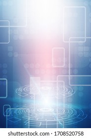 Circuit technology background with hi-tech digital data connection system and computer electronic desing