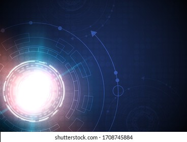 Circuit technology background with hi-tech digital data connection system and computer electronic desing