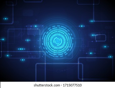 Circuit technology background with hi-tech digital data connection system and computer electronic desing