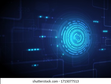 Circuit technology background with hi-tech digital data connection system and computer electronic desing