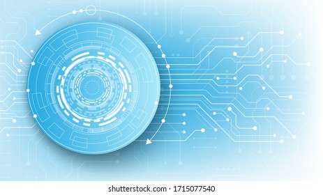 Circuit technology background with hi-tech digital data connection system and computer electronic desing