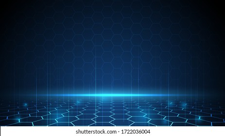 Circuit technology background with hi-tech digital data connection system and computer electronic design