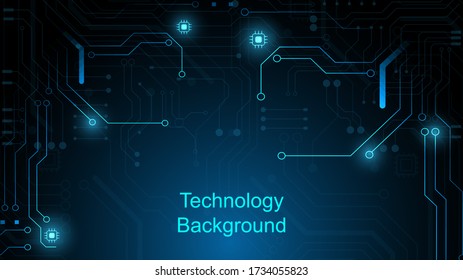 Circuit technology background with hi-tech digital data connection system and computer electronic