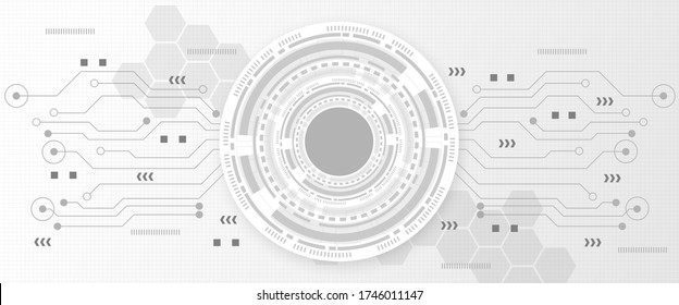 Circuit technology background with hi-tech digital data connection system and computer electronic