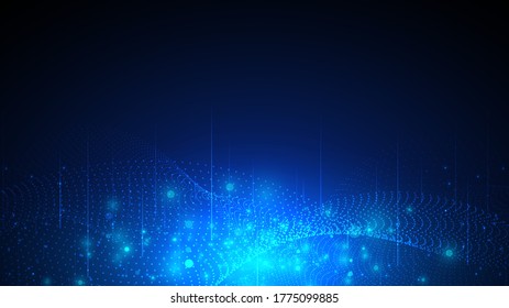 Circuit technology background with hi-tech digital data connection system and computer electronic