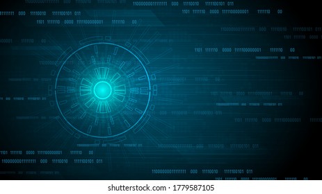 Circuit technology background with hi-tech digital data connection system and computer electronic