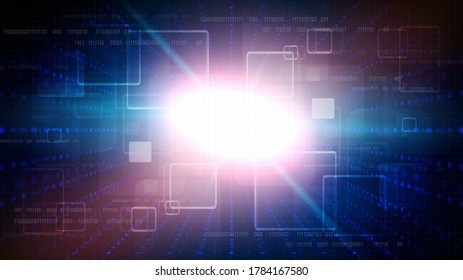 Circuit technology background with hi-tech digital data connection system and computer electronic