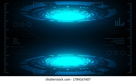 Circuit technology background with hi-tech digital data connection system and computer electronic