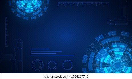 Circuit technology background with hi-tech digital data connection system and computer electronic
