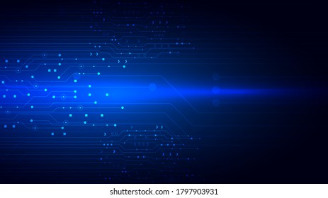 Circuit technology background with hi-tech digital data connection system and computer electronic desing