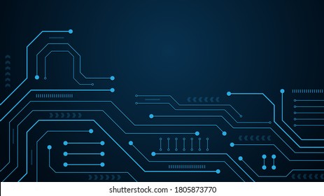 Circuit technology background with hi-tech digital data connection system and computer electronic desing