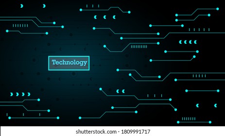 Circuit technology background with hi-tech digital data connection system and computer electronic desing