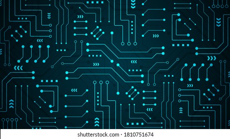 Circuit technology background with hi-tech digital data connection system and computer electronic desing