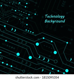 Circuit technology background with hi-tech digital data connection system and computer electronic desing