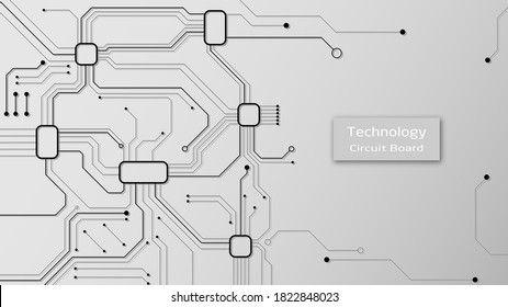 Circuit technology background with hi-tech digital data connection system and computer electronic desing