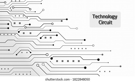 Circuit technology background with hi-tech digital data connection system and computer electronic desing