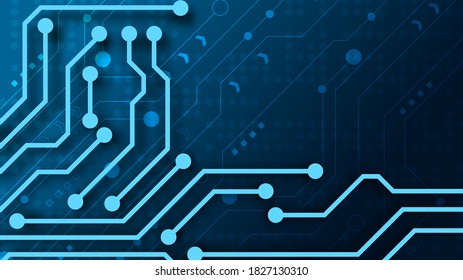 Circuit technology background with hi-tech digital data connection system and computer electronic desing
