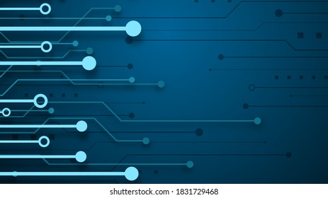 Circuit technology background with hi-tech digital data connection system and computer electronic desing