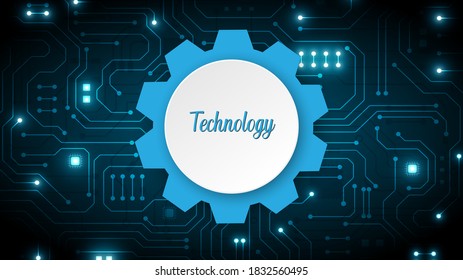 Circuit technology background with hi-tech digital data connection system and computer electronic desing