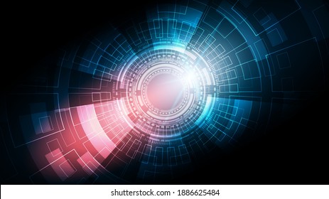 Circuit technology background with hi-tech digital data connection system and computer electronic desing