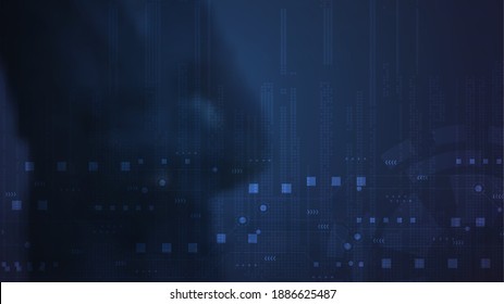 Circuit technology background with hi-tech digital data connection system and computer electronic desing