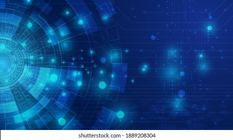 Circuit technology background with hi-tech digital data connection system and computer electronic desing