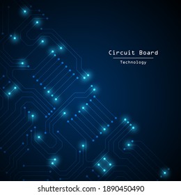 Circuit Technology Background With Hi-tech Digital Data Connection System And Computer Electronic Desing