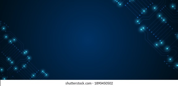 Circuit technology background with hi-tech digital data connection system and computer electronic desing