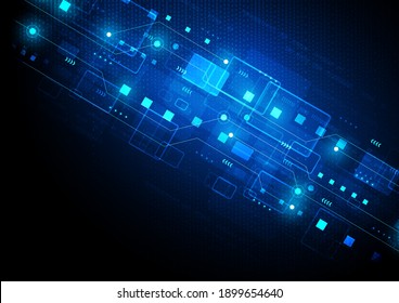 Circuit technology background with hi-tech digital data connection system and computer electronic desing