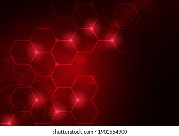 Fondo de tecnología de circuito con sistema de conexión de datos digitales de alta tecnología y diseño electrónico de computadora.