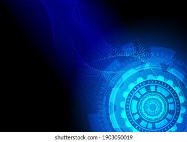Circuit technology background with hi-tech digital data connection system and computer electronic desing