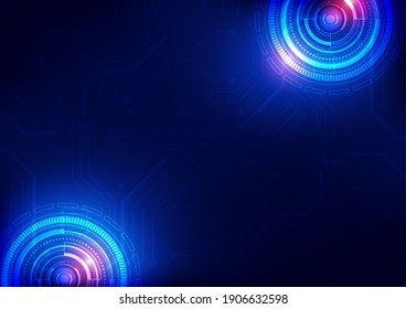 Circuit-Technologie-Hintergrund mit High-Tech-System für digitale Datenverbindung und elektronischem Design