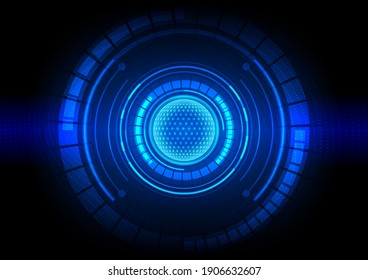Circuit technology background with hi-tech digital data connection system and computer electronic desing