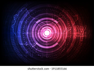 Circuit technology background with hi-tech digital data connection system and computer electronic desing