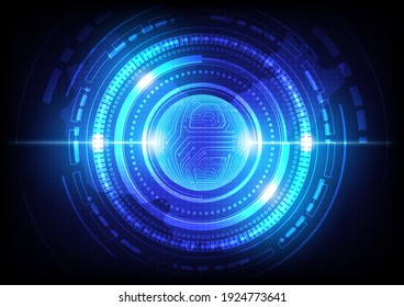 Circuit technology background with hi-tech digital data connection system and computer electronic desing