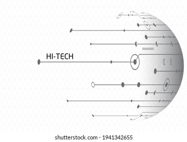 Circuit-Technologie-Hintergrund mit High-Tech-System für digitale Datenverbindung und elektronischem Design