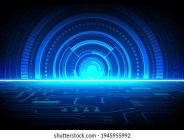 Circuit technology background with hi-tech digital data connection system and computer electronic desing