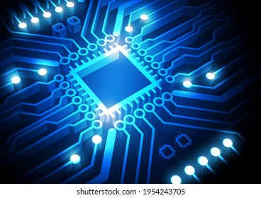 Fondo de tecnología de circuitos con sistema de conexión de datos digitales de alta tecnología y diseño electrónico por computadora