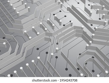 Circuit technology background with hi-tech digital data connection system and computer electronic design
