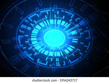 Circuit technology background with hi-tech digital data connection system and computer electronic design