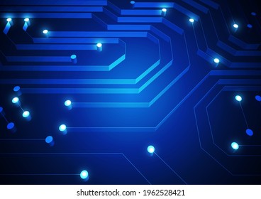 Fondo de tecnología de circuitos con sistema de conexión de datos digitales de alta tecnología y diseño electrónico por computadora